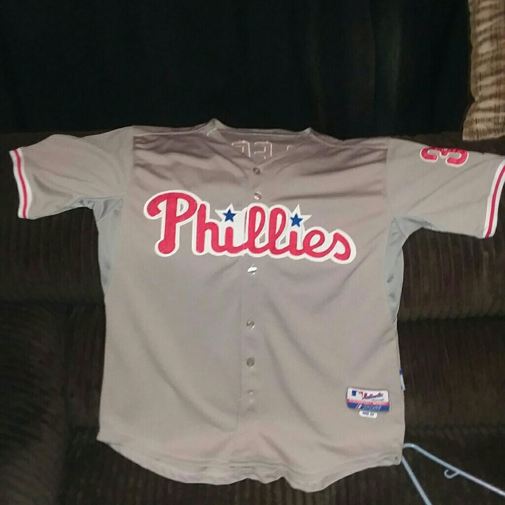 Authentic Majestic On Feild 6300 Phillies Jersey